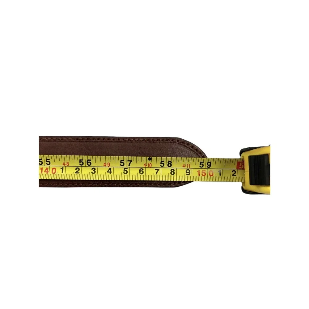 Jos A Bank Leather Belt Brown Men's Size 52 Genuine Leather Thick New $69.50